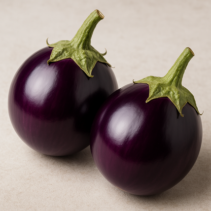 BIG Purple Round Brinjal Seeds