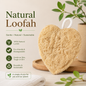 🌿 Natural Loofah Body Scrubber – Eco-Friendly Bath Sponge