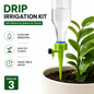 Drip Irrigation Kit for Home Garden | Self-Watering Plant Spikes | Automatic Watering Device | Adjustable Water Flow | Pack of 3