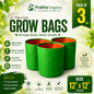 12 X 12 Grow bags - 220 Gsm (Pack of 3)
