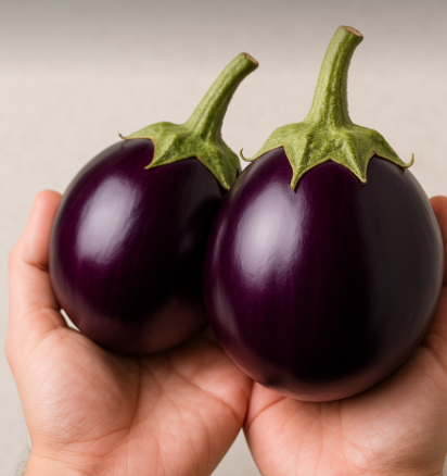 BIG Purple Round Brinjal Seeds